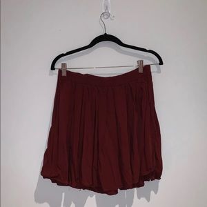 Brandy Melville Burgundy Mini Skirt